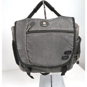 SWISSGEAR Zinc Canvas 14” Laptop Briefcase Bag Grey Padded